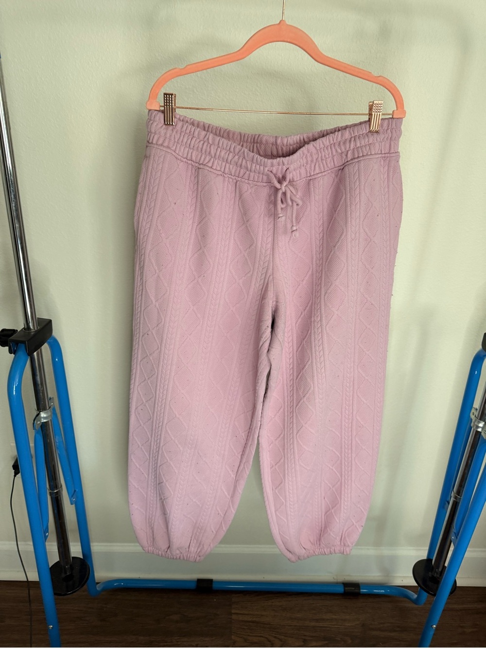 Grayson Threads Light Mauve Knit Joggers